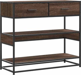 vidaXL barna tölgyszínű szerelt fa tálalóasztal 90x35x80 cm