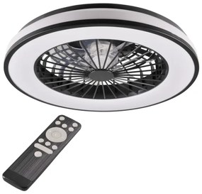 LED Dimmelhető mennyezeti lámpa ventilátorral LED/48W/230V 3000-6500K + távirányító