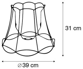 Fém lámpabúra fekete 40/31 - Granny Frame