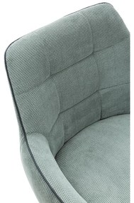 Zöld kárpitozott karfás étkezőfotel szett 2 db-os Donatelo – Marckeric