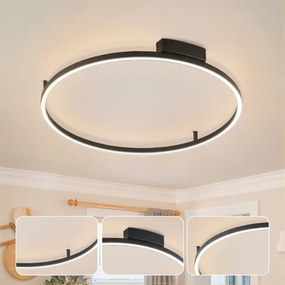 Brilagi - Dimmelhető LED lámpatest PORTOFINO LED/60W/230V átm. 80 cm fekete + távirányító