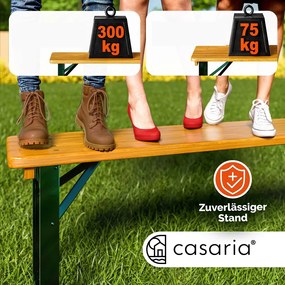 Casaria KLASIK sörpad készlet, 170cm, természetes barna