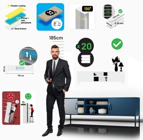 XL ROSARIA RTV SZEKRÉNY – SÖTÉTKÉK (1700 x 400 x 500)