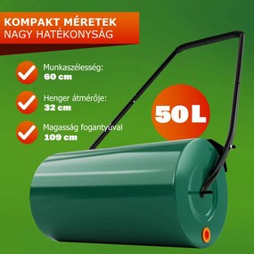 FARMER fűhengerező, 57cm, zöld Jurhan