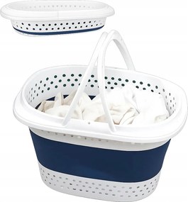 Nagy Szennyestartó Kosár Összecsukható Tál Összecsukható Szilikon Kád Fehérnemű