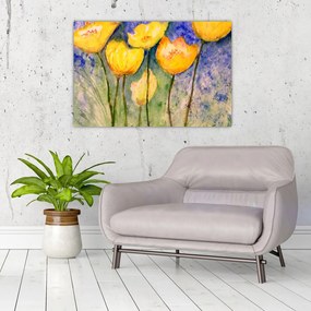 Kép - sárga tulipán (90x60 cm)