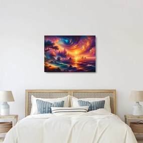 Üveg kép - Varázslatos világ (70x50 cm)