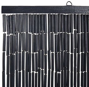 rovaros ajtófüggöny Sötétszürke 90x220 cm bambusz