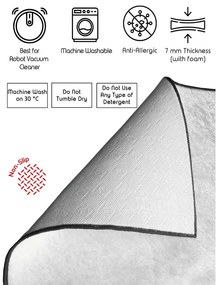 Kék fürdőszobai kilépő szett 2 db-os 60x100 cm – Foutastic