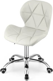 AVOLA VELVET irodai szék, fehér