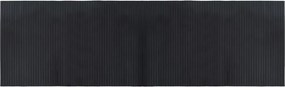 vidaXL négyszögletű fekete bambusz szőnyeg 60 x 200 cm