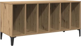 vidaXL kézműves tölgy színű szerelt fa hanglemezszekrény 100x38x48 cm