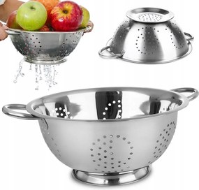 Konyhai Acél szűrő zöldség-gyümölcs leszűréshez 28 cm