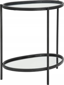 Asztal tükörlapokkal, 58 x 53 x 37 cm