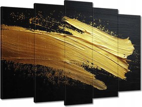 Vászonkép 70x50 Arany csillogás ecsettel