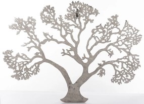 Loyd design rusztikus ezüst életfa fém falra szerelhető faldekoráció 45x59x2,5cm
