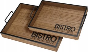Bistro tálaló tálcák, 2 db