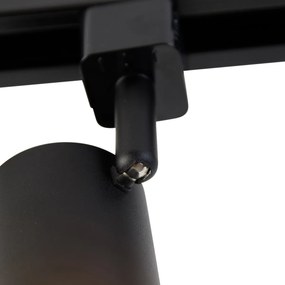 Modern 1 fázisú sínrendszer 4 spotlámpával fekete - Jeana