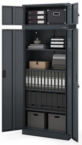 Moduláris felső szekrény EWA Compact 800 x 380 x 400 mm, antracit