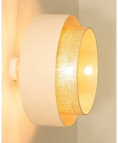 NATIA felületre szerelhető csillár 1xE27/60W/230V, fehér/barna