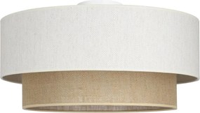 NATIA mennyezeti lámpa 1xE27/60W/230V Ø 45 cm fehér/barna