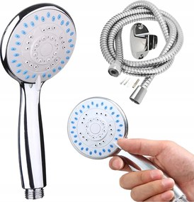 Zuhanyszett Fülhallgató 5 Funkciós Tömlő Tartó Zuhany Króm Anti-calc