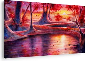 Egy varázslatos erdő képe (90x60 cm)