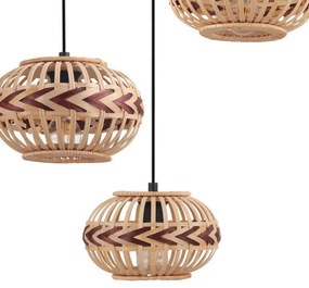 Eglo 43273 - Csillár zsinóron DONDARRION 3xE27/40W/230V