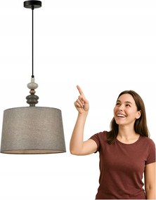 Függőlámpa Nerom PND-22374B-BK Italux