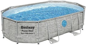 BESTWAY Power Steel Swim Vista fémvázas medence szett, 488 x 305 x 107 cm 56946