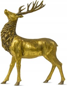 Szarvas rénszarvas arany karácsonyi figura a karácsonyfa alá