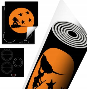 Tűzhelyvédő Szőnyeg Asztali Dekoráció 45x52 fekete Sárkánygömbök