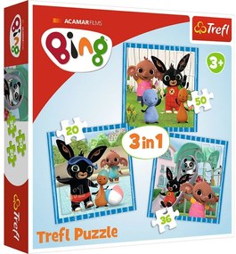 Gyermek puzzle - Bing - 3 az 1-ben