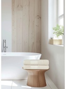 Bézs frottír pamut fürdőlepedő szett 2 db-os 70x140 cm – Good Morning