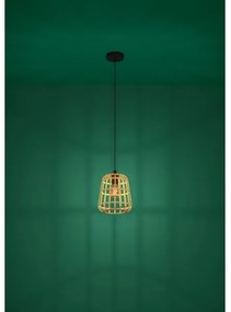 Eglo 390152 - Csillár zsinóron MONTEZUELO 1xE27/40W/230V átm. 24 cm bambusz