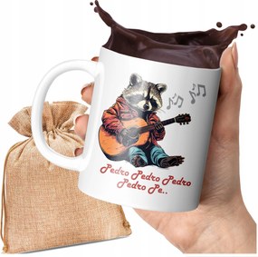 Nyomott Mintás Bögre Mosómedve Pedro Pedro Vicces Tik Tok 330 ML