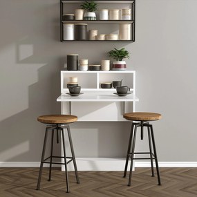 Összecsukható asztal bracked - white