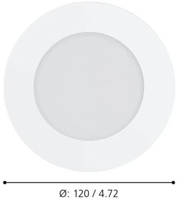 Eglo 900101 - LED Fényerőszabályozható fürdőszobai lámpatest FUEVA-Z  LED/5,4W/230V IP44