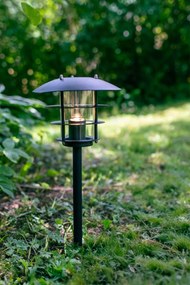 MARKSLÖJD 108642 Klasszikus Kültéri Állólámpa Fekete, Átlátszó LED IP44
