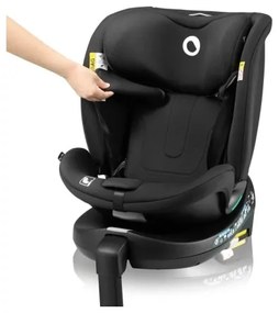 Lionelo NAVY i-Size 40-150 cm forgatható autósülés alapzattal, fekete