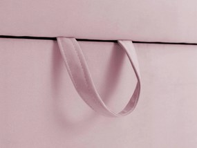 Wilsondo TEODOR saroktámlás heverő ágyneműtartóval 90x200 - rózsaszín