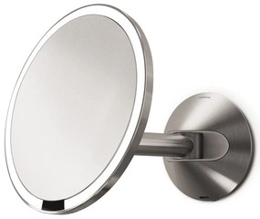 Fali-kozmetikai tükör világítással-nagyítós (ötszörös) ø 20 cm Sensor – simplehuman
