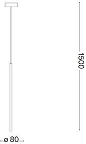 Ideal Lux - LED Csillár zsinóron FILO LED/3,5W/230V 3000K CRI 90 réz