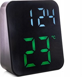 Ébresztőóra Jvd SB8015.2 Fekete Három Riasztás Hőmérő Dátumkijelzés Éjszakai Üzemmód