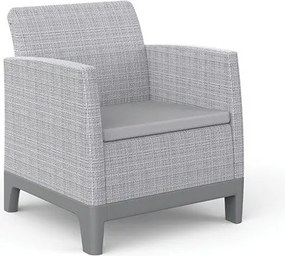 Világosszürke műanyag kerti fotel szett 2 db-os Scandi Forma – Keter