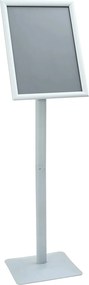 vidaXL Pedestal poszter állvány Ezüst 32,5 x 27 x 126 cm Öntöttvas