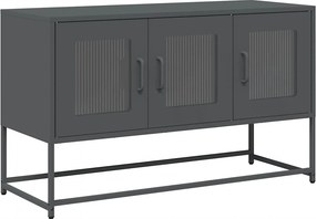vidaXL antracit hidegen hengerelt acél TV-szekrény 100,5x39x60,5 cm