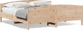 vidaXL tömör fenyőfa ágy matrac nélkül 200 x 200 cm