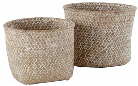 Kötött Compactor kosarak készlete, 2 db, bézs