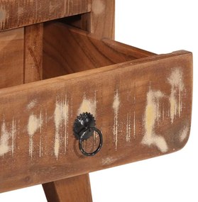 éjjeliszekrény 2 db 40x32x46 cm tömör újrahasznosított fa